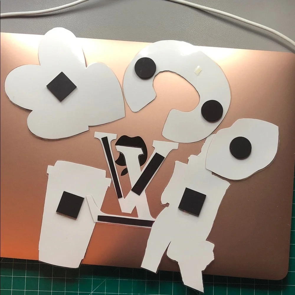 Designer-Inspired Monogram Magnet Set - Picture 3 of 3